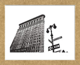 Flatiron (outline)  (Framed) -  Erin Clark - McGaw Graphics