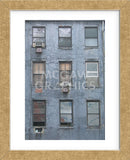 Blue Building  (Framed) -  Erin Clark - McGaw Graphics