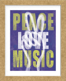 Peace Love Music (Framed) -  Erin Clark - McGaw Graphics