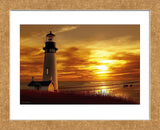 Lighthouse at Sunset (Framed) -  Carlos Casamayor - McGaw Graphics