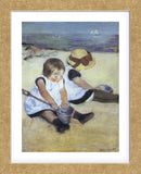 Children Playing on the Beach (Framed) -  Mary Cassatt - McGaw Graphics