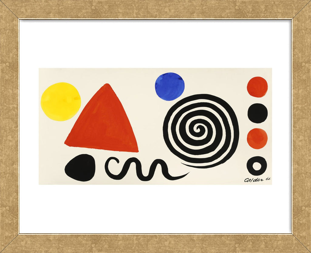 Calder Graphics Abstraction, 1966 (Framed) | McGaw Graphics