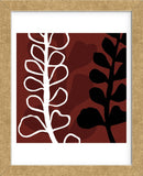 Maidenhair on Red Ground  (Framed) -  Denise Duplock - McGaw Graphics