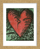 Rancho Woodcut Heart (Framed) -  Jim Dine - McGaw Graphics