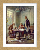 Writing the Declaration of Independence, 1776 (Framed) -  Jean Leon Gerome Ferris - McGaw Graphics