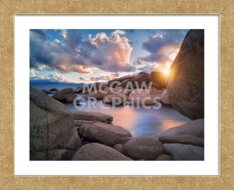 Cove Sunset (Framed) -  Dennis Frates - McGaw Graphics