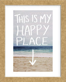 This Is My Happy Place (Beach) (Framed) -  Leah Flores - McGaw Graphics