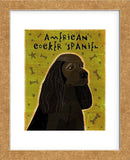 American Cocker Spaniel (black) (Framed) -  John W. Golden - McGaw Graphics