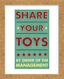 Share Your Toys  (Framed) -  John W. Golden - McGaw Graphics