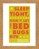 Sleep Tight, Don't Let the Bedbugs Bite (green & orange) (Framed) -  John W. Golden - McGaw Graphics