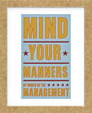 Mind Your Manners (Framed) -  John W. Golden - McGaw Graphics