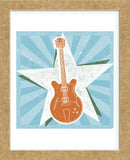 Guitar No. 2 Carnival Style (Framed) -  John W. Golden - McGaw Graphics