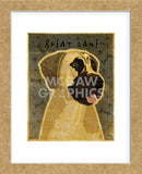 Great Dane (Fawn, no crop) (Framed) -  John W. Golden - McGaw Graphics