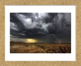 Badlands Lightning (Framed) -  Stephen Gassman - McGaw Graphics