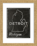 Detroit, Michigan (Framed) -  John W. Golden - McGaw Graphics
