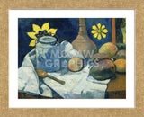 Still Life with Teapot and Fruit, 1896 (Framed) -  Paul Gauguin - McGaw Graphics