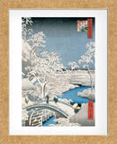 Drum Bridge at Meguro  (Framed) -  Ando Hiroshige - McGaw Graphics