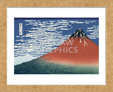 Red Fuji (Framed) -  Katsushika Hokusai - McGaw Graphics