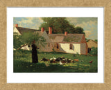 Farmyard Scene, c. 1874 (Framed) -  Winslow Homer - McGaw Graphics
