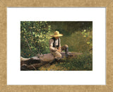 The Whittling Boy, 1873 (Framed) -  Winslow Homer - McGaw Graphics