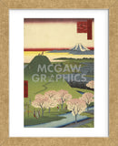 New Fuji, Meguro (Meguro Shin-Fuji), 1857 (Framed) -  Utagawa Hiroshige I - McGaw Graphics