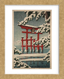 Miyajima in Snow (Yuki no Miyajima), 1929 (Framed) -  Kawase Hasui - McGaw Graphics
