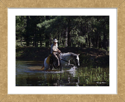The Lost Cowboy (color) (Framed) -  Barry Hart - McGaw Graphics