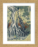 The Falling Mist Waterfall at Mount Kurokami in Shimotsuke Province (Framed) -  Katsushika Hokusai - McGaw Graphics