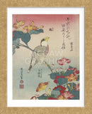 Hawfinch and Marvel-of-Peru (Framed) -  Katsushika Hokusai - McGaw Graphics