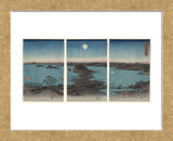 Kanazawa in Moonlight (Buyo Kanazawa Hassho Yakei), 7th month, 1857 (Framed) -  Ando Hiroshige - McGaw Graphics