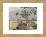 On the Stile, 1878 (Framed) -  Winslow Homer - McGaw Graphics