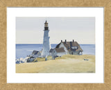 Lighthouse and Buildings, Portland Head, 1927  (Framed) -  Edward Hopper - McGaw Graphics