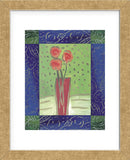 Orange Flowers on Green  (Framed) -  James Hussey - McGaw Graphics