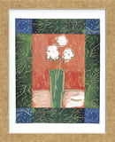 White Flowers on Orange  (Framed) -  James Hussey - McGaw Graphics