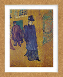 Jane Avril leaves the Moulin Rouge (Framed) -  Henri de Toulouse Lautrec - McGaw Graphics