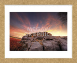 Rock Wall Sunset (Framed) -  Bob Larson - McGaw Graphics