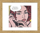 Ohhh...Alright..., 1964  (Framed) -  Roy Lichtenstein - McGaw Graphics