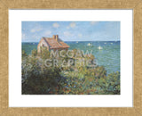 Fisherman's Cottage on the Cliffs at Varengeville, 1882  (Framed) -  Claude Monet - McGaw Graphics