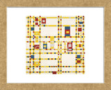 Broadway Boogie Woogie  (Framed) -  Piet Mondrian - McGaw Graphics