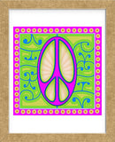 Peace sign (purple) (Framed) -  Kem McNair - McGaw Graphics