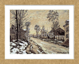Road at Louveciennes, Melting Snow, Sunset (Framed) -  Claude Monet - McGaw Graphics
