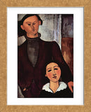 Portrait of Jacques & Berthe Lipchitz (Framed) -  Amedeo Modigliani - McGaw Graphics