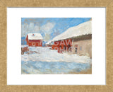 Les maisons rouges a Bjoernegaard, Norvege, 1895  (Framed) -  Claude Monet - McGaw Graphics