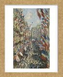 The Rue Montorgueil in Paris Celebration of June 30, 1878 (Framed) -  Claude Monet - McGaw Graphics