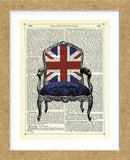 Union Jack Chair (Framed) -  Marion McConaghie - McGaw Graphics