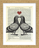 Pigeons in Love (Framed) -  Marion McConaghie - McGaw Graphics