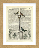 Garden Fork & Birds (Framed) -  Marion McConaghie - McGaw Graphics