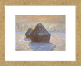 Haystacks: Snow Effect, 1891 (Framed) -  Claude Monet - McGaw Graphics