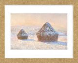 Wheatstacks, Snow Effect, Morning, 1891 (Framed) -  Claude Monet - McGaw Graphics