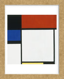 Composition No. III / Fox Trot B with Black, Red, Blue and Yellow, 1929 (Framed) -  Piet Mondrian - McGaw Graphics